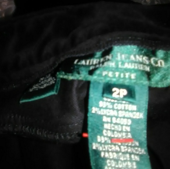 Lauren Ralph Lauren black velvet 2p - Picture 3 of 3